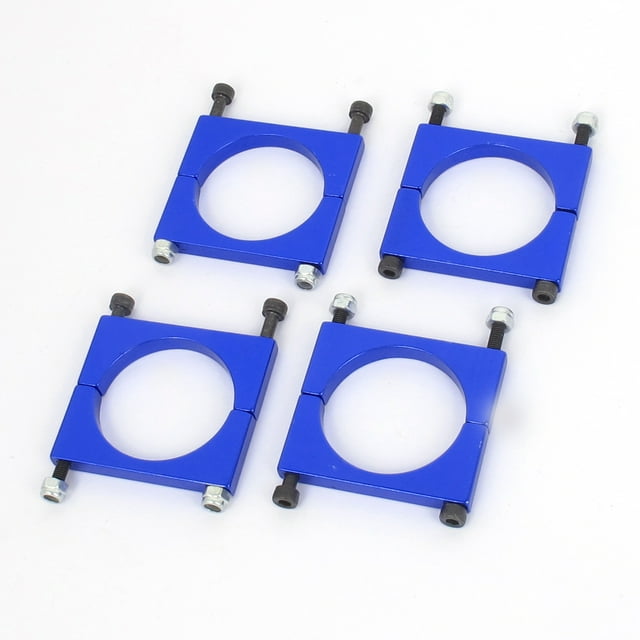 Clip de sujeción de tubo de metal para avión multicóptero DIY de 30 mm de diámetro, azul, 4 piezas