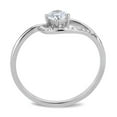 thumbnail image 3 of Luxe Jewelry Designs Women's Stainless Steel Engagement Ring with Round AAA Grade CZ - Size 8 (Pack, 3 of 4