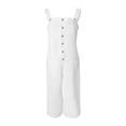 thumbnail image 5 of Shorts for Women,Clearance Fashion Women Sleeveless Printed Cold Shoulder Vest Casual Pachwork Jumpsuit, 5 of 5