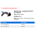 thumbnail image 2 of Radiator Hose - Compatible with 2013 - 2017 BMW X3 2014 2015 2016, 2 of 2