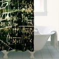 thumbnail image 4 of Math Equations Glowing Formulas Black Pattern Shower Curtain 36"x72" ,Bathroom Decorative Shower Curtains Set with 12 Hooks,Modern Waterproof Washable Shower Curtain, 4 of 6