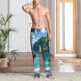thumbnail image 2 of Naloa Tropical Paradise Window View Pajama Pants Men, PJ Bottoms, Sleep & Lounge Pants-XX-Large, 2 of 6