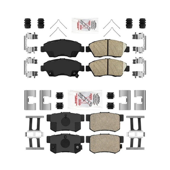 For Honda Civic Si 2.0L 2002-2003 Front & Rear Performance Disc Brake Pad