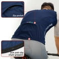 thumbnail image 5 of AOLIGEI Cycling Vest Windproof Cycling Wind Gilet Waterproof 2 Way Zippers Cycling Windbreaker Back Zipper Pockets Men Women, 5 of 6