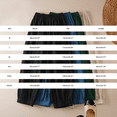 thumbnail image 3 of Casual Pants for Women Retro Plain Color Cotton Linen Loose Straight Leg Wide Leg Casual Pants Relaxed Fit, 3 of 3