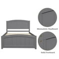 thumbnail image 5 of Harper & Bright Designs Twin Bed Frame Wood Platform Bed with Headboard Footboard and Wood Slat Support Gray, 5 of 8