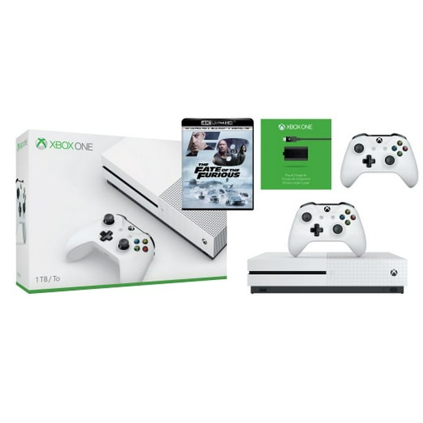 Xbox 1tb Bundle W 4k Fate Of Furious P C Kit Extra White Controller Microsoft Walmart Com Walmart Com - furious george roblox face