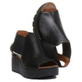 thumbnail image 5 of JUSTINREESS 7100 Women's Leather Chelsea Sandals In Black Size 7, 5 of 6