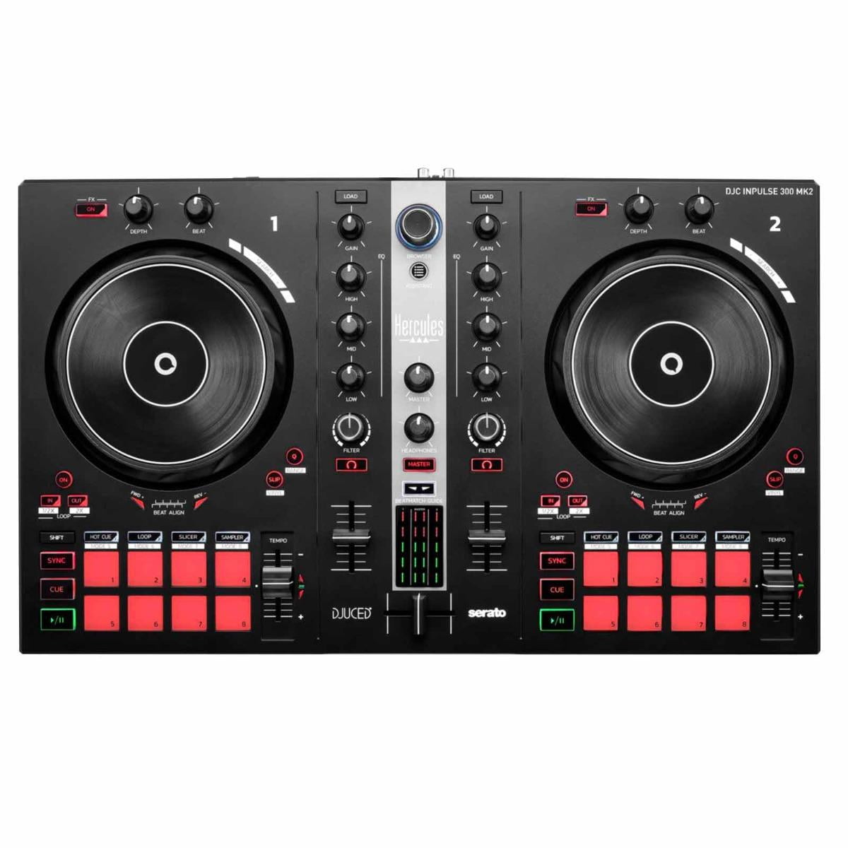 Hercules DJControl Inpulse 300 MK2 DJ Controller with Headphones Package
