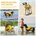 thumbnail image 7 of BRKURLEG Reflective Dog Life Jacket, Ripstop Dog Lifesaver Vest with Rescue Handle, Pet Life Safety Preserver Swimsuit for Medium Large Extra Large Dogs, 7 of 7