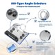 thumbnail image 5 of 45 Degree Tile Chamfering Tool, Ceramic Tile Cutter Tool, Angle Grinder Attachments Stand , Tile 45 Degree Angle Cutting Tool for 100-Type Angle Grinders, for Precise Tile Cutting, 5 of 5