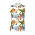 thumbnail image 6 of Lsque Gnome and Surfing Print Men's Cotton Blend Sleeveless Muscle Shirts (S-3XL)- Moisture Wicking, Odor Protection, UPF 30+,XX-Large, 6 of 8