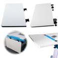 thumbnail image 2 of Detachable Plastic Folding Sewing Machine Extension Table, Portable Crafting Project Board for Large DIY Quilting, Home & Professional Use, 11.8 x 19.7 Inch White Work Surface, 2 of 8