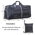 thumbnail image 2 of Bolsa de viaje Woogwin, impermeable, 60 L, grande, negra, 2 of 7