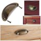 thumbnail image 2 of 20 tiradores vintage de concha NQ para cajones armarios muebles de cocina 8,2 cm x 3,5 cm latón antiguo, 2 of 4