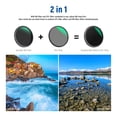 thumbnail image 2 of Filtro ND y CPL variable NEEWER 58 mm ND2-ND32 y CPL, 2 of 9