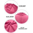 thumbnail image 2 of HSHDLDF Women Fashion Peplum Bodycon Short Sleeve Bow Club Ruffle Pencil Party Dress, 2 of 5