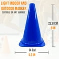 thumbnail image 2 of PRISP Vinyl Multi Purpose Cone - Light Indoor and Outdoor Marker, Set of 25, 2 of 4
