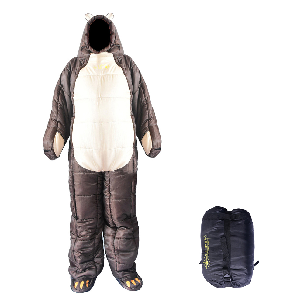 Sleeping Bag Thickening Warm Single Backpacking Sleeping Bag Humanoid