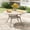 Sandshell, variant on VOXBIN 48" Round Outdoor Patio Dining Table with Adjustable Umbrella Hole, Seats 6 Ideal for Deck(1 pieces)