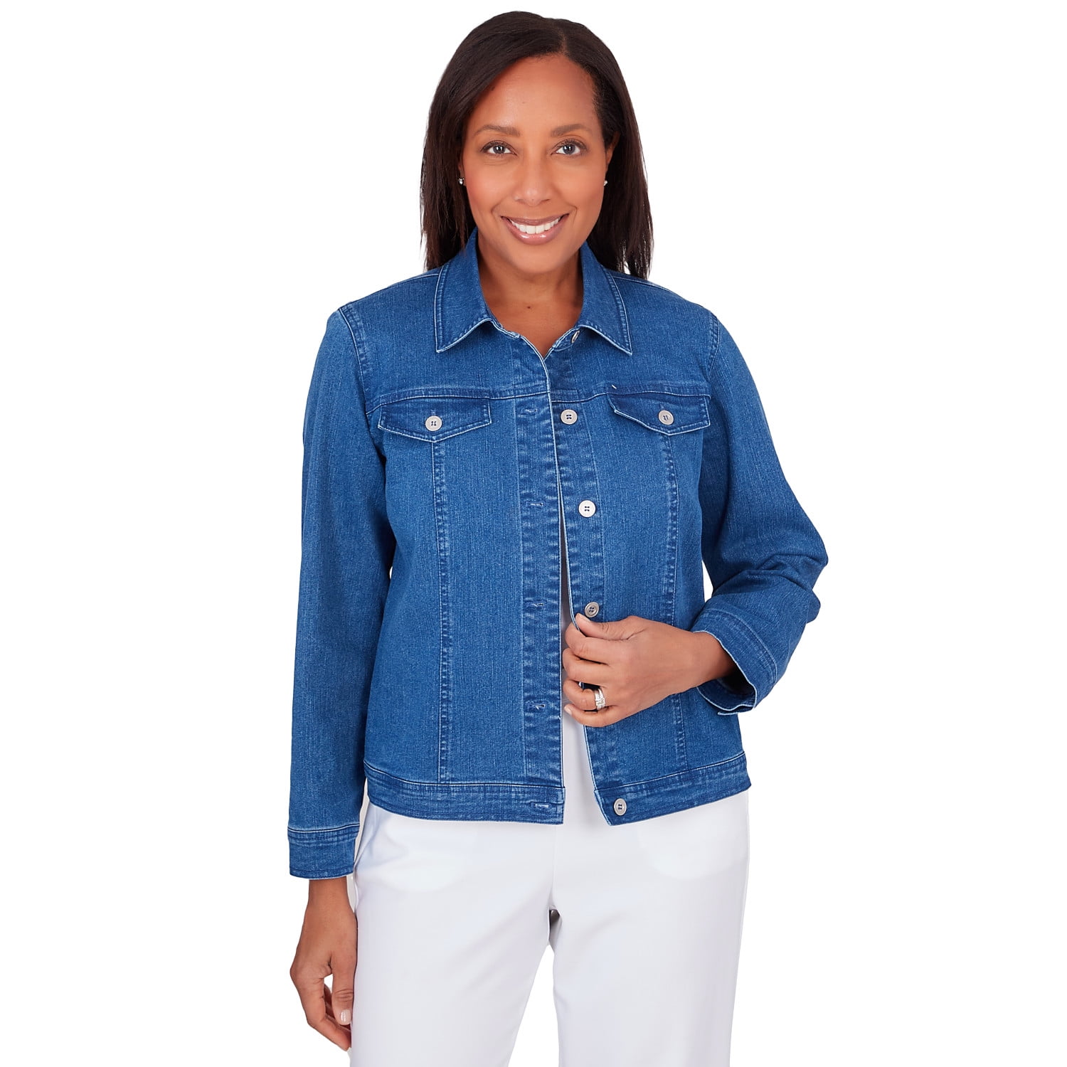 Jessica Simpson Women's Swing Denim Jacket with Back Pleat, Sizes
