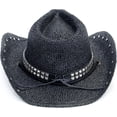 thumbnail image 3 of Oldstone Men Women Unisex Summer Winter Western Cowboy Cowgirl Drifter Style Hat, 3 of 6