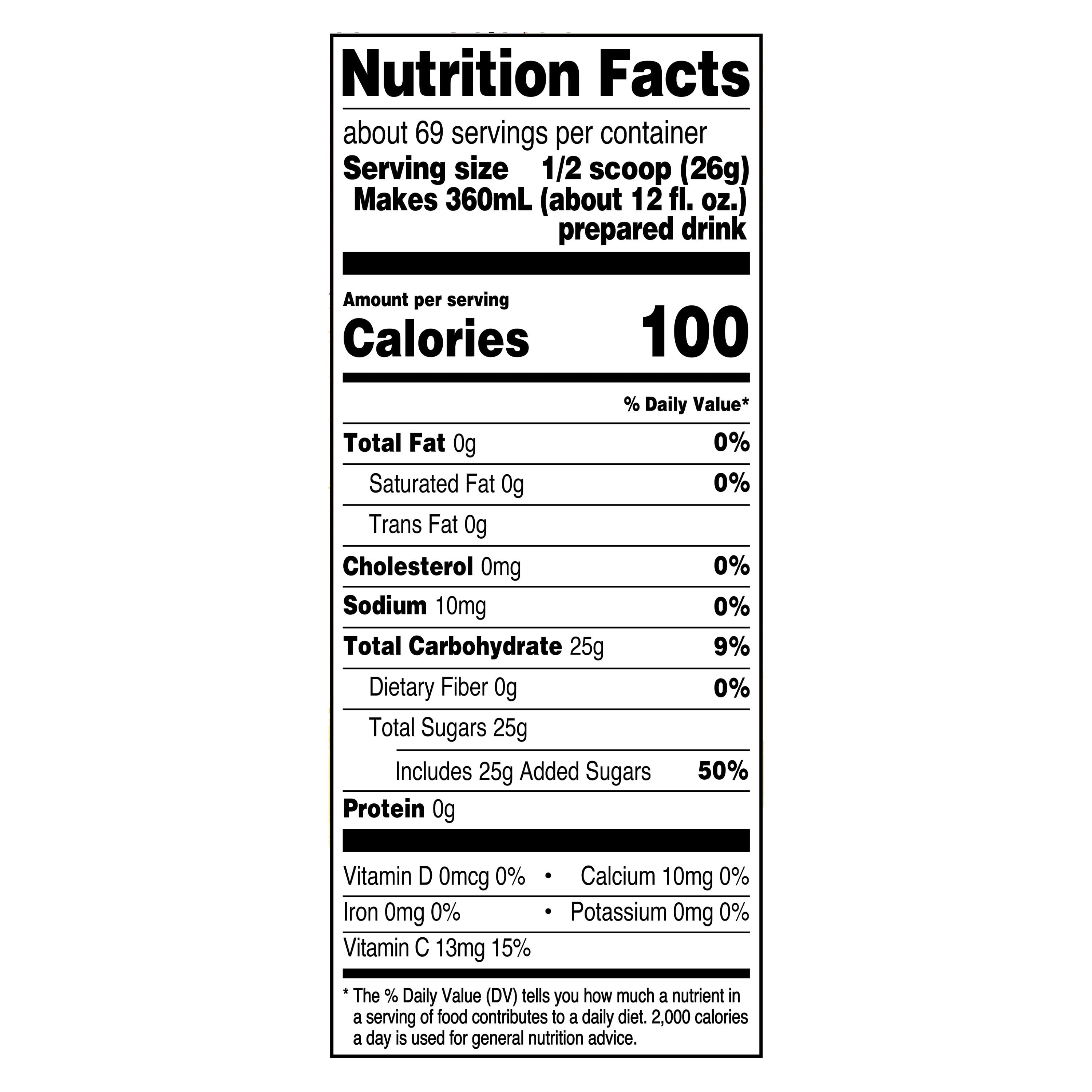 Great Value Tropical Punch, 26 Quart