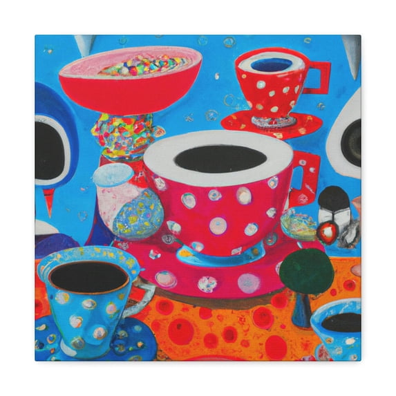 Tea Cups in Turmoil - Canvas