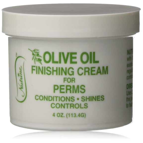 Nutrine Olive Oil Finishing Hair Cream For Perms, 4 oz