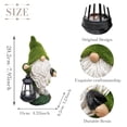 thumbnail image 2 of TERESA'S COLLECTIONS Christmas Resin Gnome Statue with Solar Lights, Outdoor Garden Decor, Gift for Mom, 2 of 7