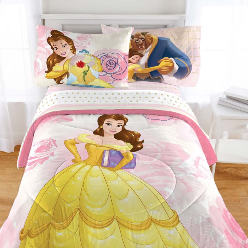 Disney Beauty and the Beast Bedding Set Enchanted Belle Comforter and