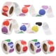 thumbnail image 1 of 6 rollos de pegatinas para manualidades: calcomanías redondas de corazón para sobres de scrapbooking. Adhesivo de alta adherencia para uso reutilizable (500 unidades/rollo)., 1 of 7