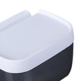 thumbnail image 5 of Portarrollos de papel higiénico con estante, sin necesidad de taladrar, para oficina y baño, color negro, 5 of 5