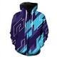 thumbnail image 3 of Sudadera con capucha y estampado 3D de bloques de color para hombre, sudaderas con gráficos coloridos, sudaderas informales de otoño de gran tamaño con capucha y manga larga con cremallera, 3 of 5