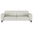 thumbnail image 4 of Dero 2pc Modern Sofa Set with Dark Brown Tapered Legs- Tufted Greige, 4 of 5