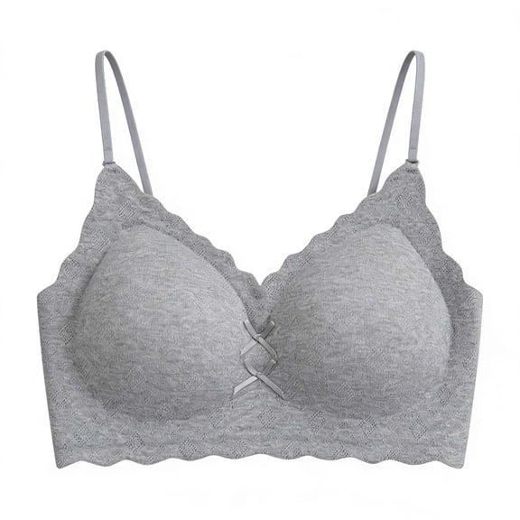 Vrorvz Womens Push up Bras Wireless Seamless Bra Spaghetti Straps Bralette Everyday Casual Fashion Tops