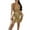 Gold, variant on Womens Sexy Low Bodycon Dress Halter Neck Backless Side Slit Glitter Club Night Out Mini Dress