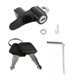 thumbnail image 1 of Motorcycle Helmet Security Hook Lock with 2 Keys 6mm Screw Holes Anti Theft Aluminum Alloy for Motorbikes Scooters, 1 of 4