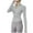 A Gray, variant on Women's Workout Jacket Cropped High Elastic Zip Up Yoga Jacket Long Sleeve Slim Fit Athletic Tops for Yoga Running Gym Workout Tops