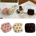 thumbnail image 2 of SDFGTstore Small Cherry Makeup Bag Travel Cosmetic Pouch Toiletry Bag for Women Girls Gift Portable Waterproof Daily Organizer Bag, 2 of 14