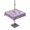 MediumPurple, variant on Outdoor Table Cloth with Umbrella Hole and Zipper, Purple Mushroom Waterproof Square Tablecloth 54"x54", Botanical Butterfly Spring Washable Table Cover for Outside Party Patio Picnic