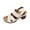 White Sandals for Women, variant on Hopeusnice Sandals for Women Non-Slip PU Materials Summer Shoes Soft Women's Sandals Trendy Open Toe Sandals Block High Heel Breathable Buckle Elegant Shoes Brown 38