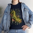 thumbnail image 4 of Musky Fishing Camouflage American Flag Muskie Unisex Cotton Tee, 4 of 4