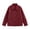 Burgundy, variant on Women's Fall Boyfriend Faux Suede Leather Jacket Casual Midi Long Button Down Collared Shacket Coat with Flap Pockets Burgundy