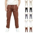 thumbnail image 1 of RKSTN Cargo Joggers Sweatpants for Men Oversized Drawstring Elastic Waist Athletic Pants Mens Casual Solid Plus Size Relaxed Fits Comfy Outdoor Workout Gym Sport Hiking Sweatpant with Pockets, 1 of 8