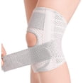 thumbnail image 1 of Rodillera con estabilizadores laterales para aliviar el dolor de rodilla por desgarro de menisco, artritis ACL/MCL, alivio del dolor articular, soporte de rodilla ajustable y transpirable adecuado, 1 of 5