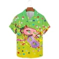 thumbnail image 4 of Ceisia Men's Mardi Gras Festive Print Short Sleeve Button-Up Shirt Collection | Confetti & Double Mask Festival Button-Up Shirt Gifts, 4 of 8