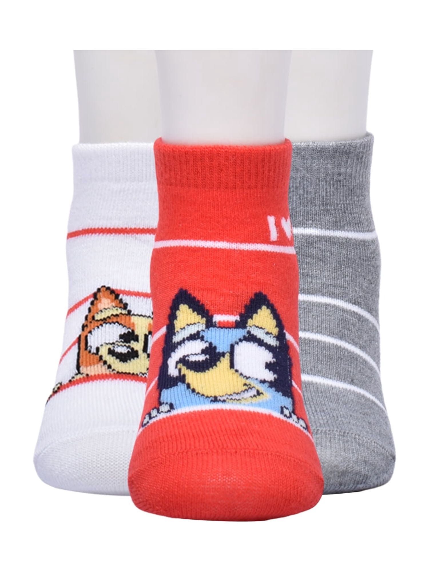 Character Toddler Valentine's Ankle Socks, 3- Pack, Sizes 12M- 5T