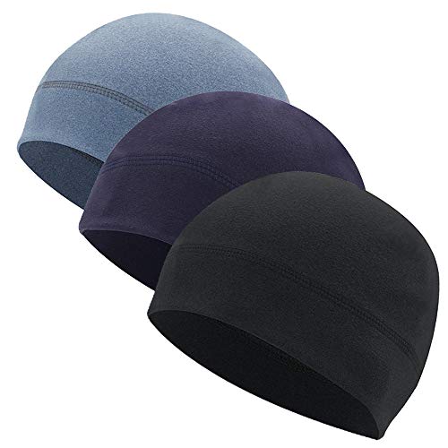 Winter Helmet Liner Fleece Skull Cap Beanie for Men/Women,Thermal Retention/Sweat Wicking/Breathable/Lightweight 