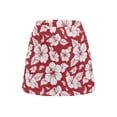 thumbnail image 2 of Uorisango Red Hibiscus Women's Mini Tennis Skirt Size M Stretchy Lightweight Size M Tennis Golf Skirts for Women with Shorts Comfortable Athletic Daily Wear for Workout Sports, 2 of 7